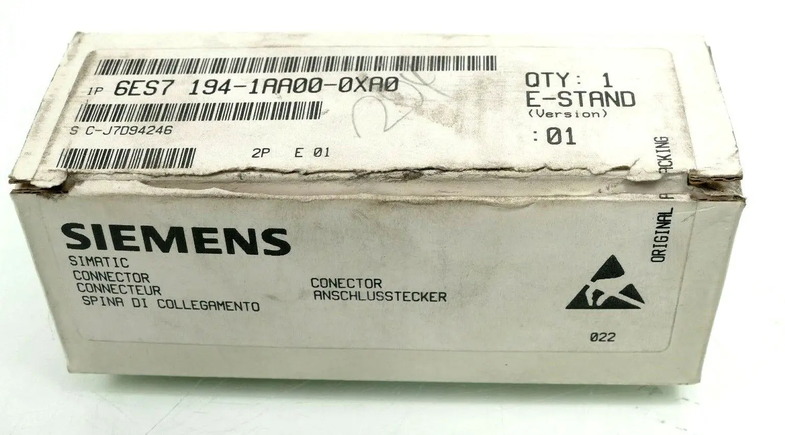 Produktfoto 1 von Siemens SIMATIC S7 | 6ES7 194-1AA00-0XA0 | E:01 | 6ES7194-1AA00-0XA0