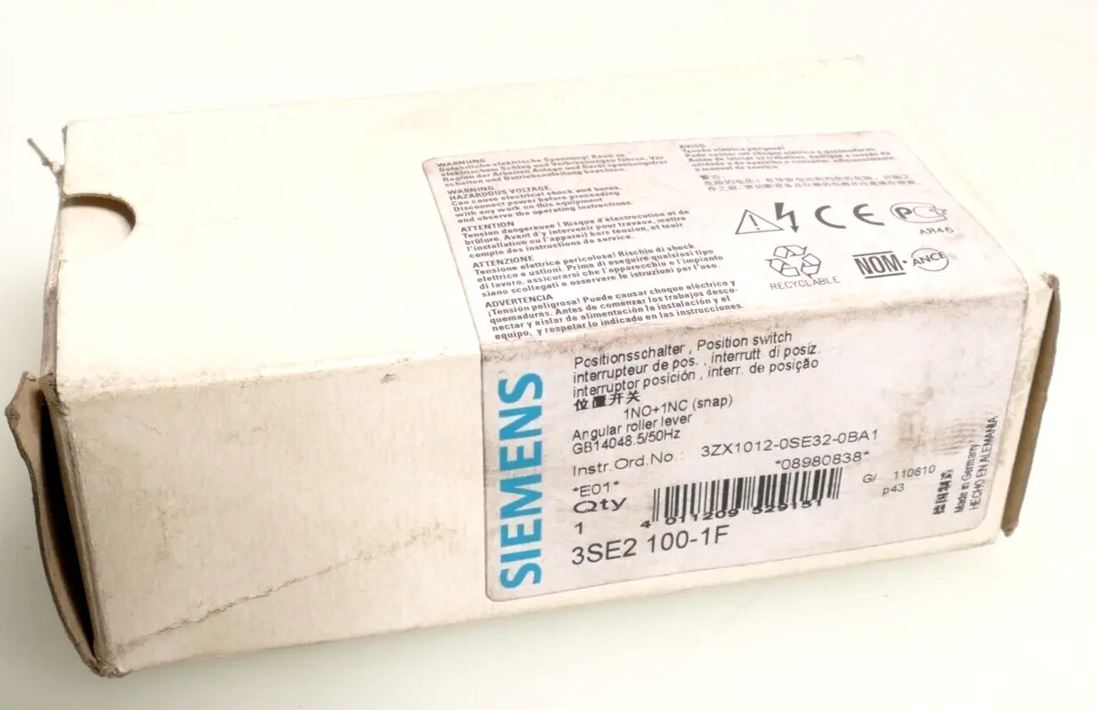 Produktfoto 1 von Siemens Positionsschalter Ohne Kopf 3SE2 100-1F | E:01 | 3SE2100-1F