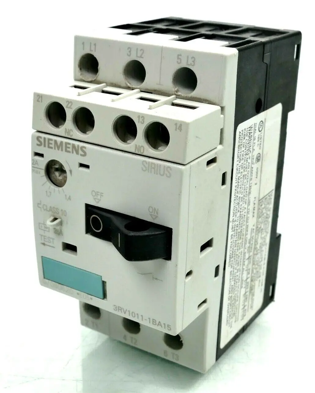 Produktfoto 1 von 2x Siemens SIRIUS Leistungsschalter 3RV1 011-1BA15 | E:05 | 3RV1011-1BA15