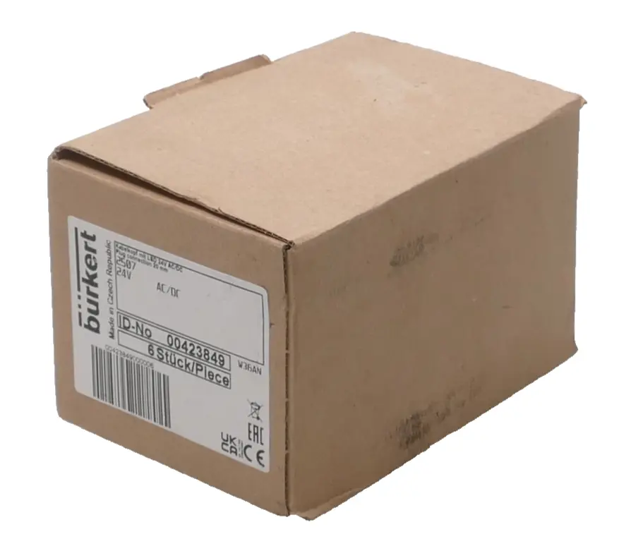 Produktfoto 1 von 6x Bürkert Ventilstecker B mit LED 2507-01-B-00-3-3-024 | 423849