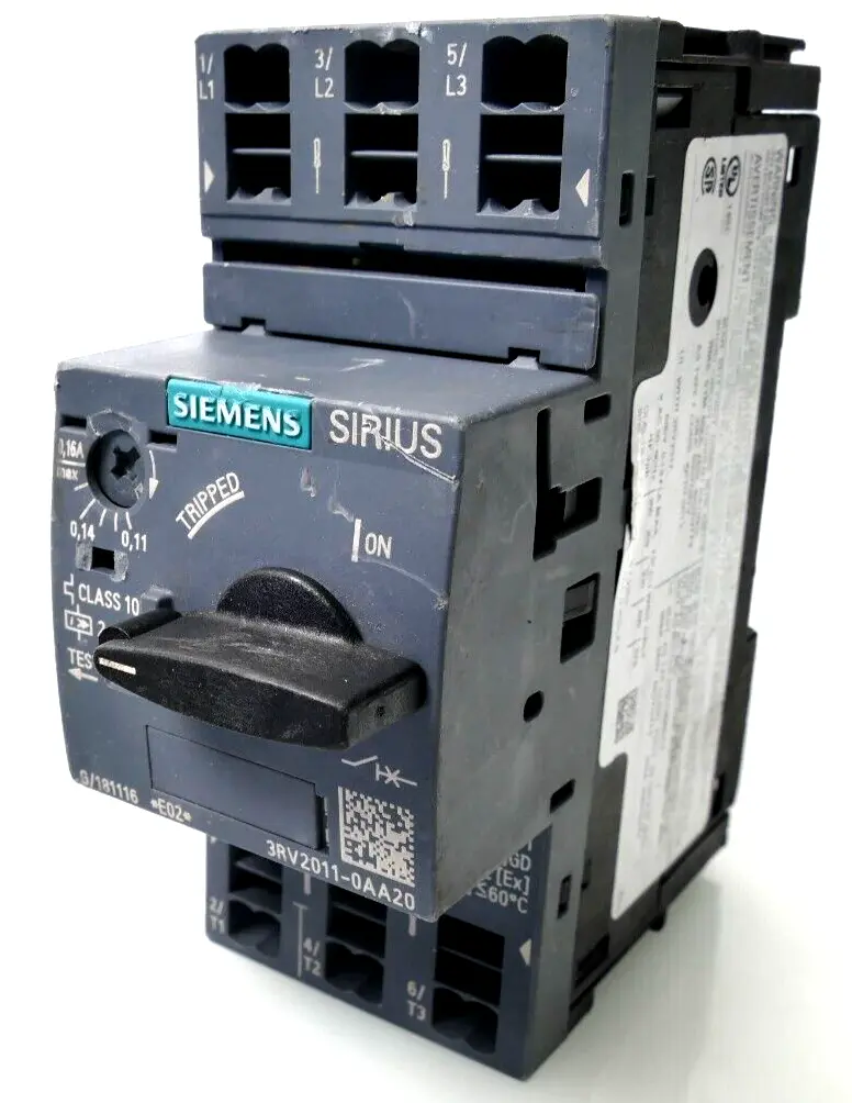 Produktfoto 1 von Siemens SIRIUS Leistungsschalter 3RV2 011-0AA20 | E:02 | 3RV2011-0AA20