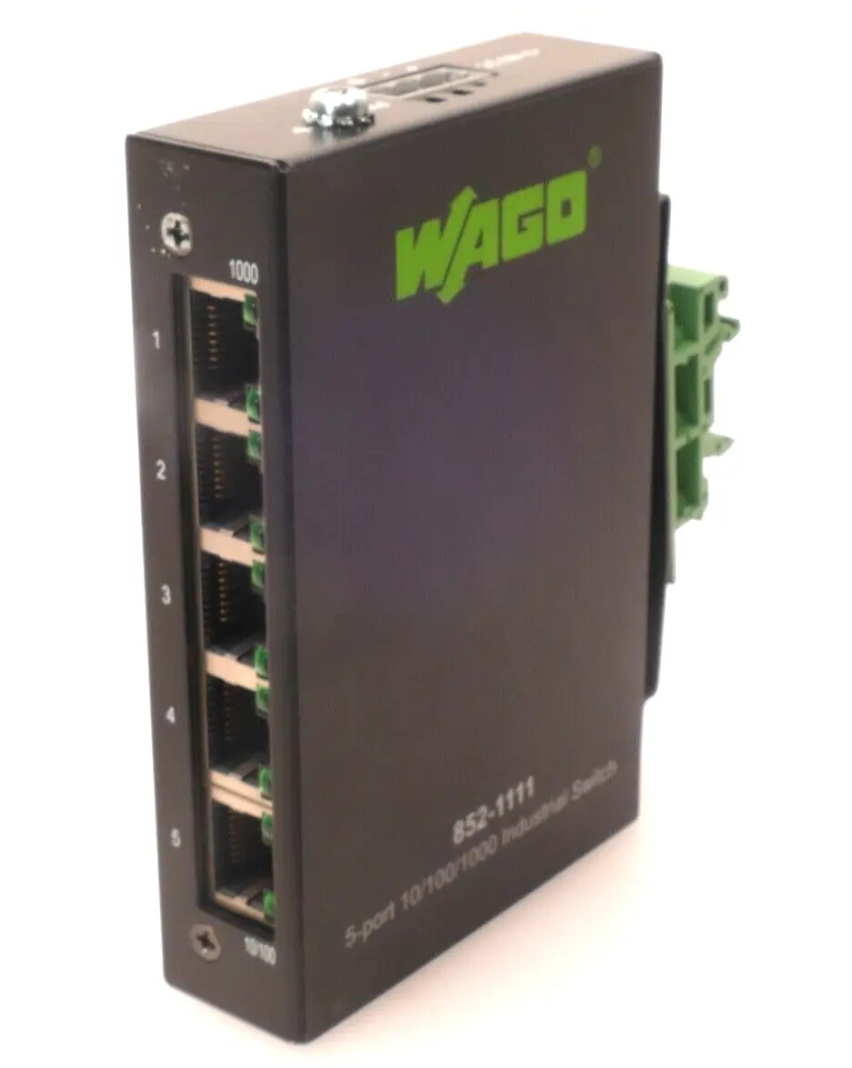 Produktfoto 1 von Wago 5-port 10/100/1000 Industrial Switch | 852-1111