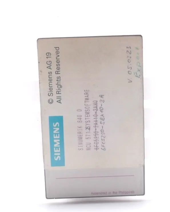 Produktfoto 1 von Siemens SINUMERIK 840 D PCMCIA-CARD 6FC5 250-5BX10-3A | 6FC5250-5BX10-3A
