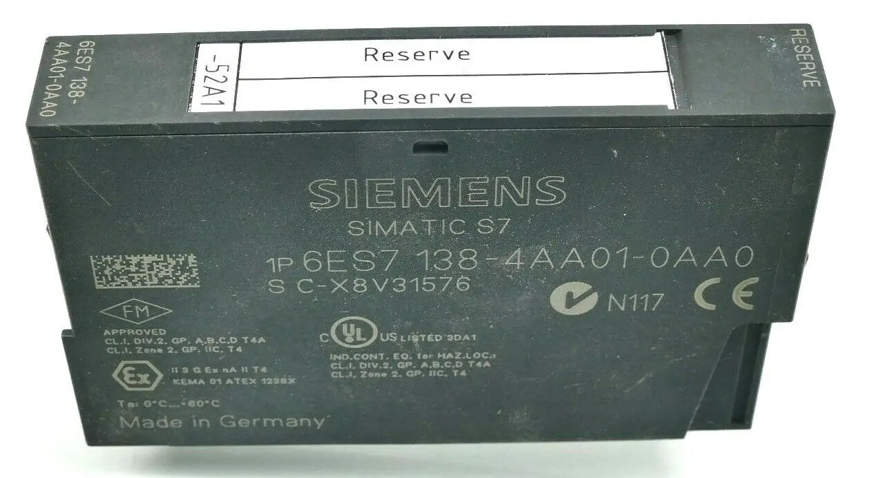 Produktfoto 1 von Siemens SIMATIC S7 | 6ES7 138-4AA01-0AA0 | 6ES7138-4AA01-0AA0