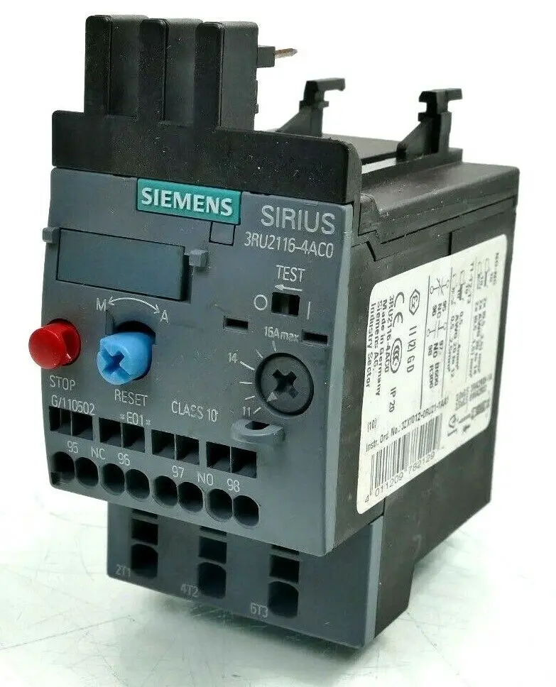 Produktfoto 1 von Siemens SIRIUS Überlastrelais 3RU2 116-4AC0 | E:01 | 3RU2116-4AC0