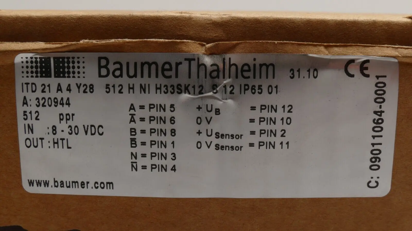Produktfoto 1 von Baumer Thalheim Drehgeber ITD 21 A 4 Y28 512 H NI H33SK12 S 12 IP65 01 | 320944