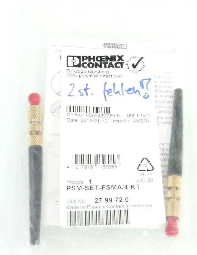 Produktfoto 1 von Phoenix Contact Steckerset 27 99 72 0 | PSM-SET-FSMA/4-KT | 2799720