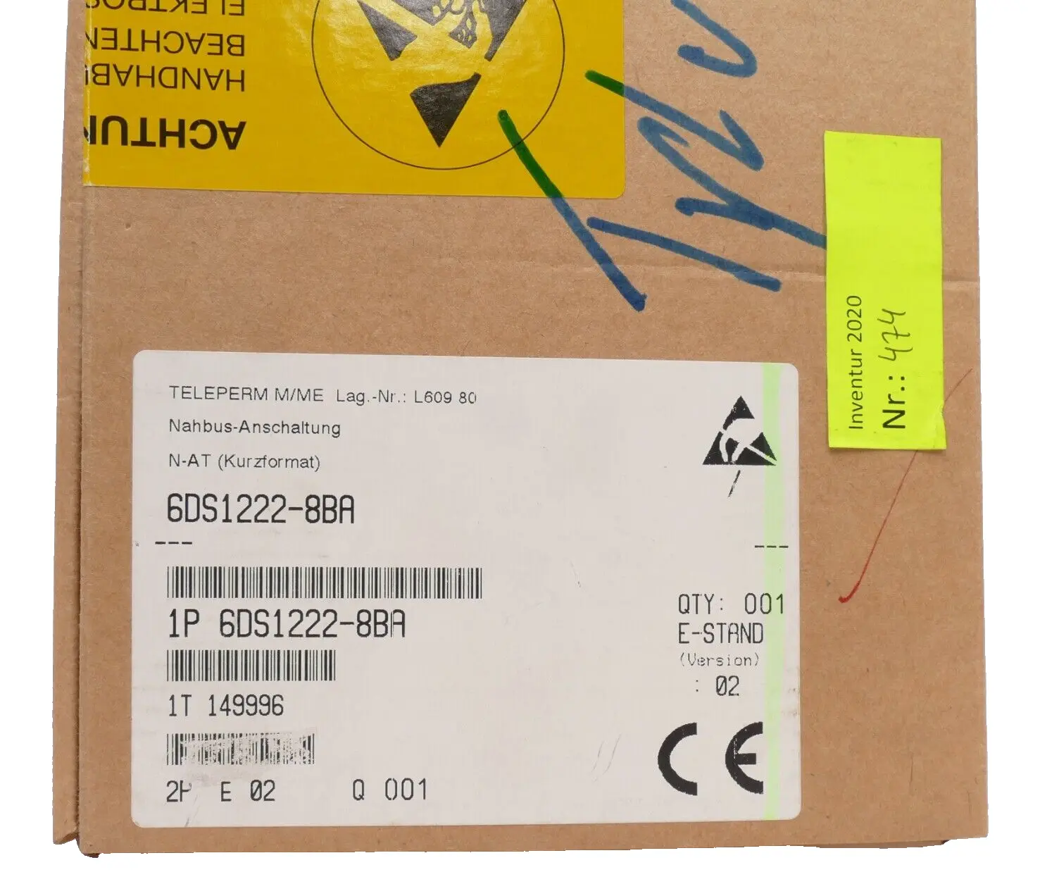 Produktfoto 1 von Siemens TELEPERM M Nahbus-Anschaltung 6DS1 222-8BA | E:02 | 6DS1222-8BA