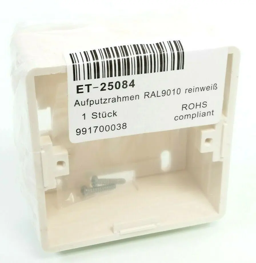 Produktfoto 1 von EFB-Elektronik Aufputzrahmen RAL9010 reinweiß | ET-25084