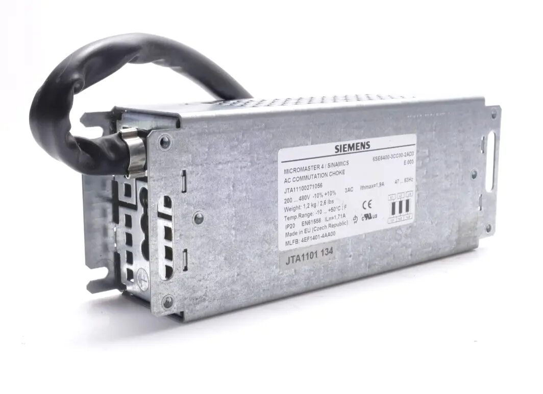 Produktfoto 1 von Siemens MICROMASTER 4 AC Commutation Choke | Issue: E003 | 6SE6400-3CC00-2AD3
