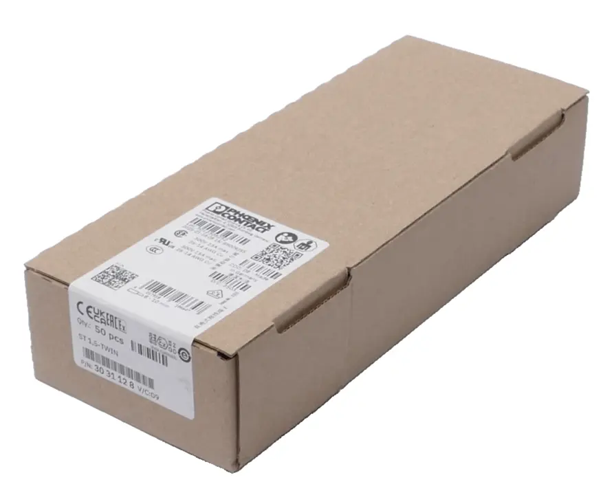 Produktfoto 1 von 50x Phoenix Contact Durchgangsklemme 30 31 12 8 | ST 1,5-TWIN | 3031128