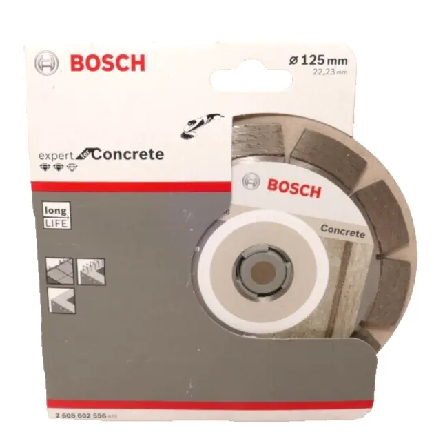 Produktfoto 1 von Bosch Diamant-Trennscheibe expert for concrete | Ø125x22,23mm | 2608602556