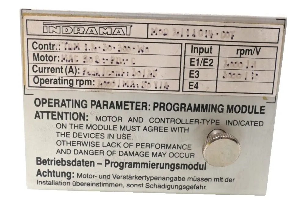 Produktfoto 1 von Indramat Programmierungsmodul MOD 2111014-007 | TDM 1.2-30-300-W0