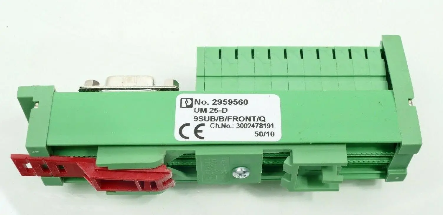 Produktfoto 1 von Phoenix Contact Übergabemodul 29 59 56 0 | UM25-D9 SUB/B/FRONT/Q | 2959560
