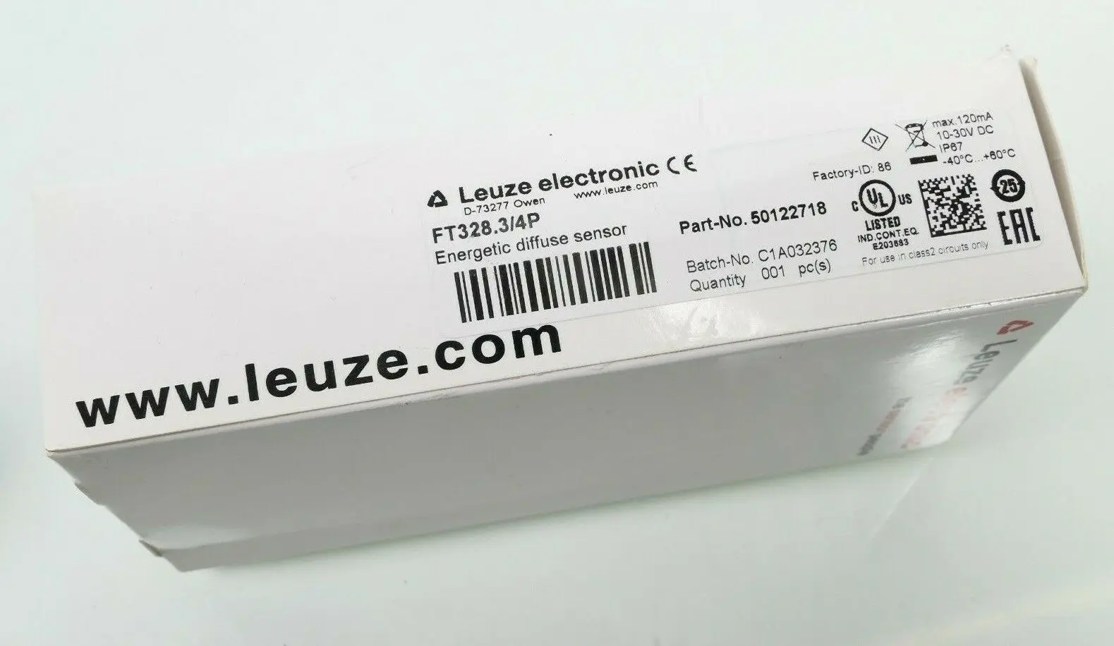 Produktfoto 1 von Leuze Lichttaster energetisch FT328.3/4P | 50122718