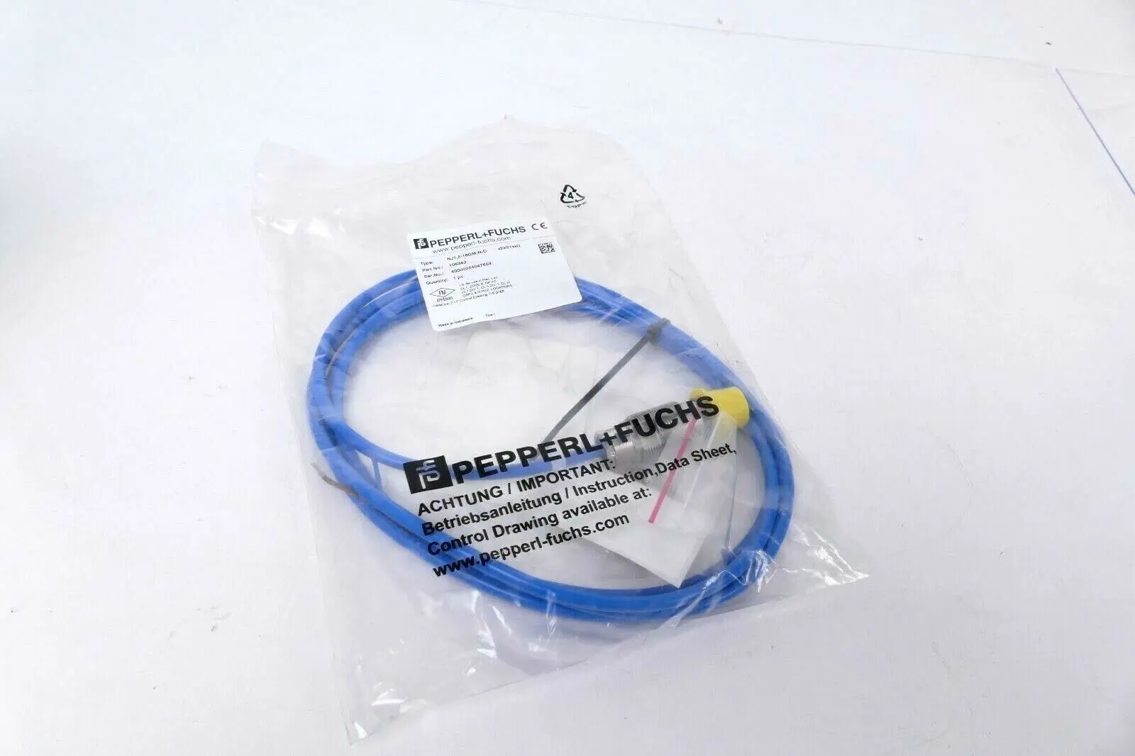 Produktfoto 1 von Pepperl + Fuchs Induktiver Sensor NJ1,5-18GM-N-D | 106342