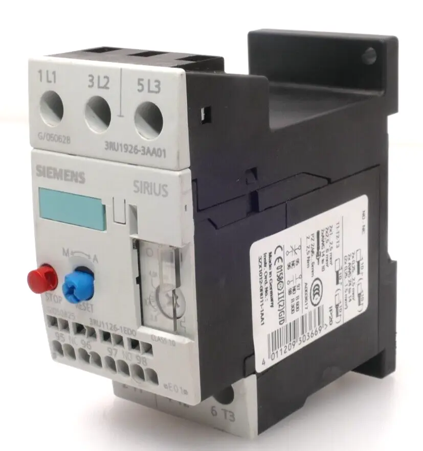 Produktfoto 1 von Siemens SIRIUS Überlastrelais 3RU1 126-1ED0 | E:01 | 3RU1126-1ED0
