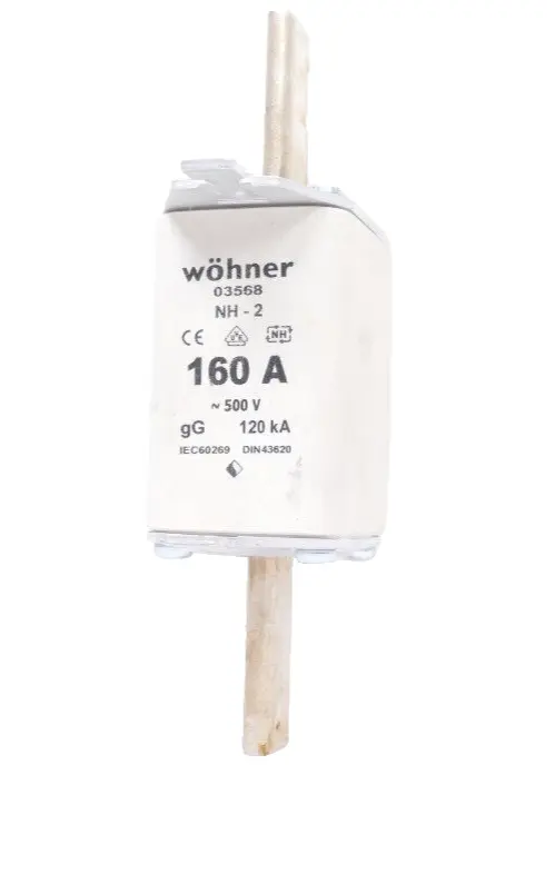 Produktfoto 1 von Wöhner Sicherungseinsatz NH-2 160  A ~500V gG 120 kA | 03568