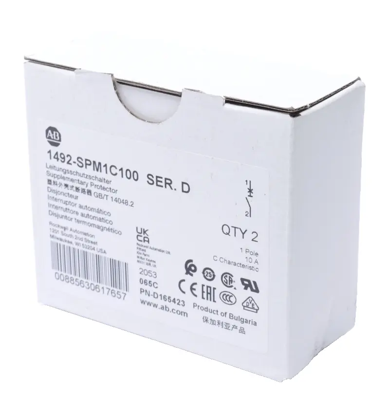Produktfoto 1 von 2x Allen-Bradley Leitungsschutzschalter | Ser. D | 1492-SPM1C100