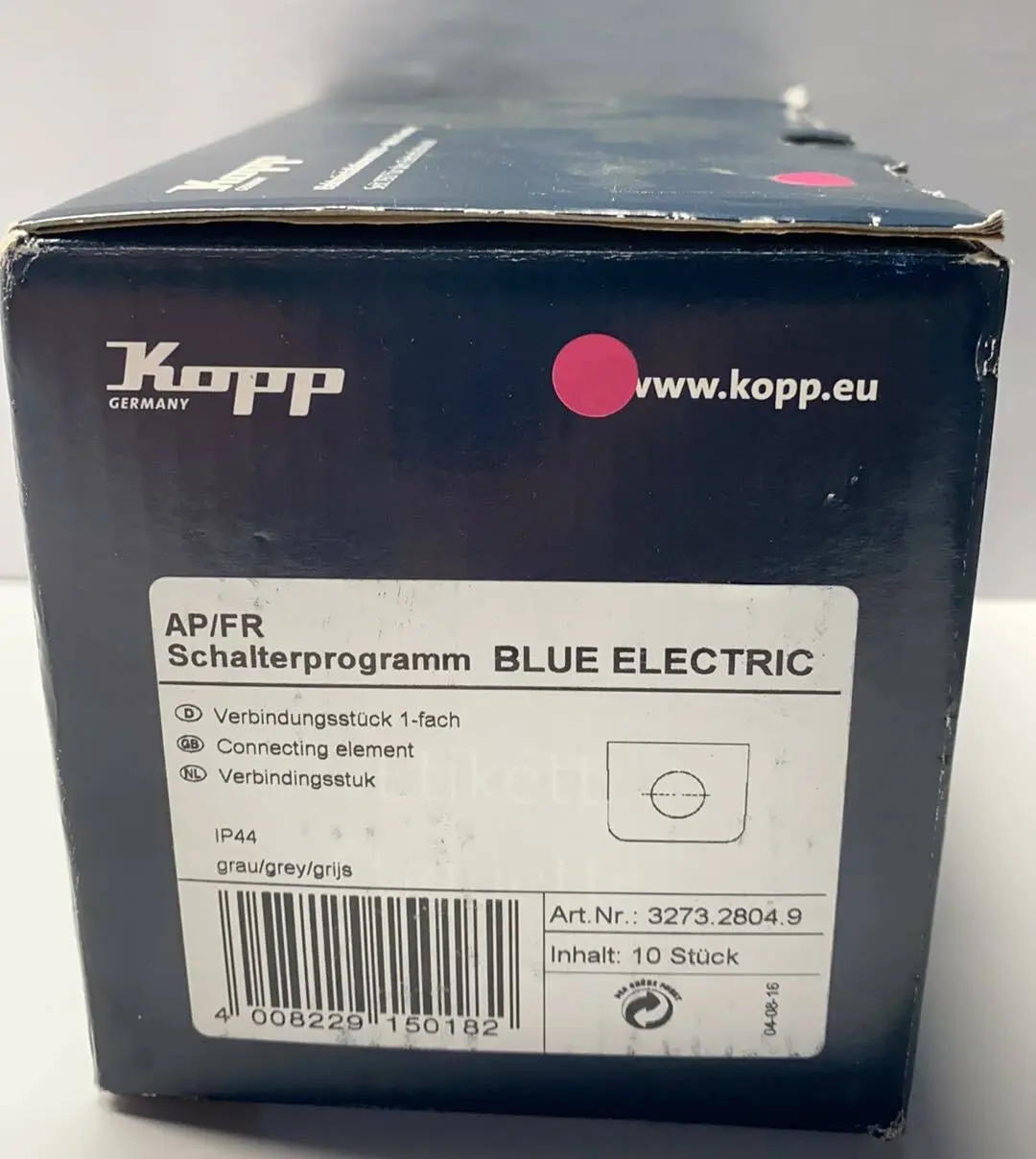 Produktfoto 1 von 10x Kopp Verbinder Set für Kombinationen Aufputz | 3273.2804.9