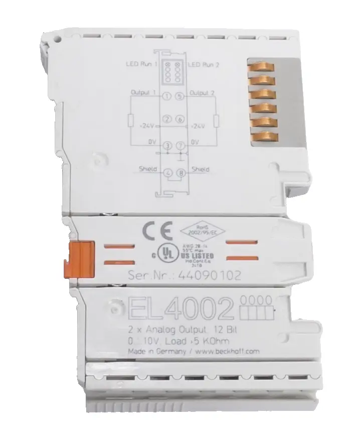 Produktfoto 1 von Beckhoff EtherCAT-Klemme, 2-Kanal-Analog-Ausgang | EL4002