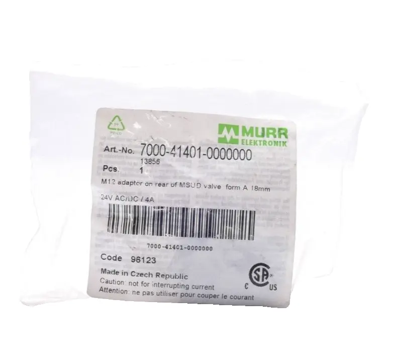Produktfoto 1 von Murr Elektronik Adapter M12 St. hinten / MSUD Ventilstecker | 7000-41401-0000000