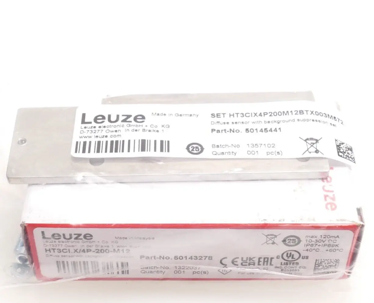 Produktfoto 1 von Leuze Taster Hintergrundausblendung SET HT3CIX4P200M12BTX003M572 | 50145441
