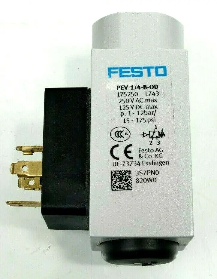 Produktfoto 1 von Festo Druckschalter PEV-1/4-B-0D | 175250