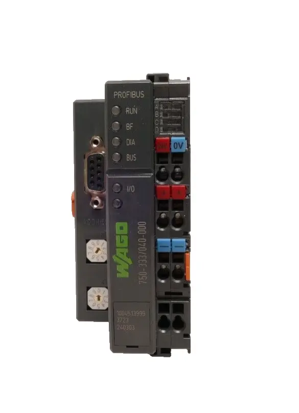 Produktfoto 1 von Wago Feldbuskoppler Profibus Coupler DP/V1 / XTR | 750-333/040-000