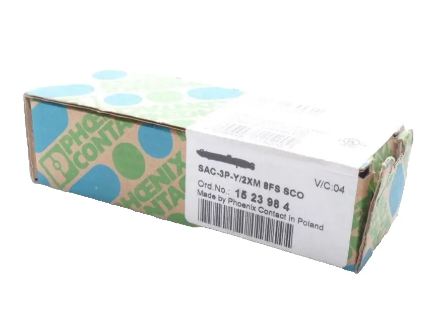Produktfoto 1 von 4x Phoenix Contact Y-Verteiler 15 23 98 4 | SAC-3P-Y/2XM 8FS SCO | 1523984