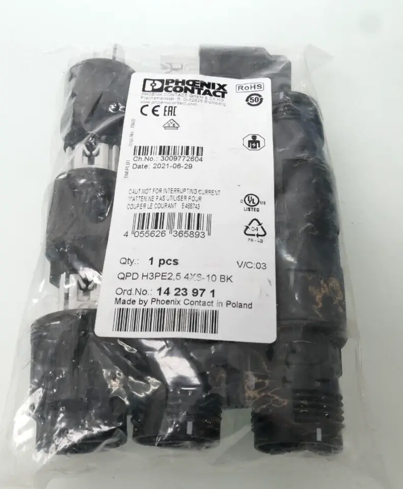Produktfoto 1 von Phoenix Contact H-Verteiler 14 23 97 1 | QPD H3PE2,5 4X6-10 BK | 1423971