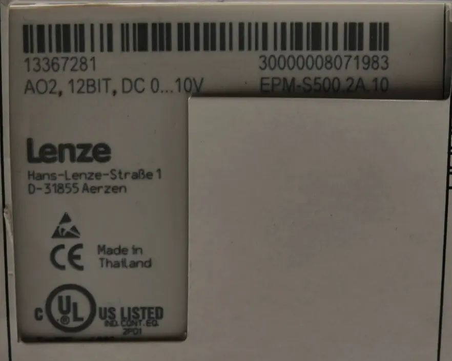 Produktfoto 1 von Lenze Modul EPM-S500.2A.10 | 13367281