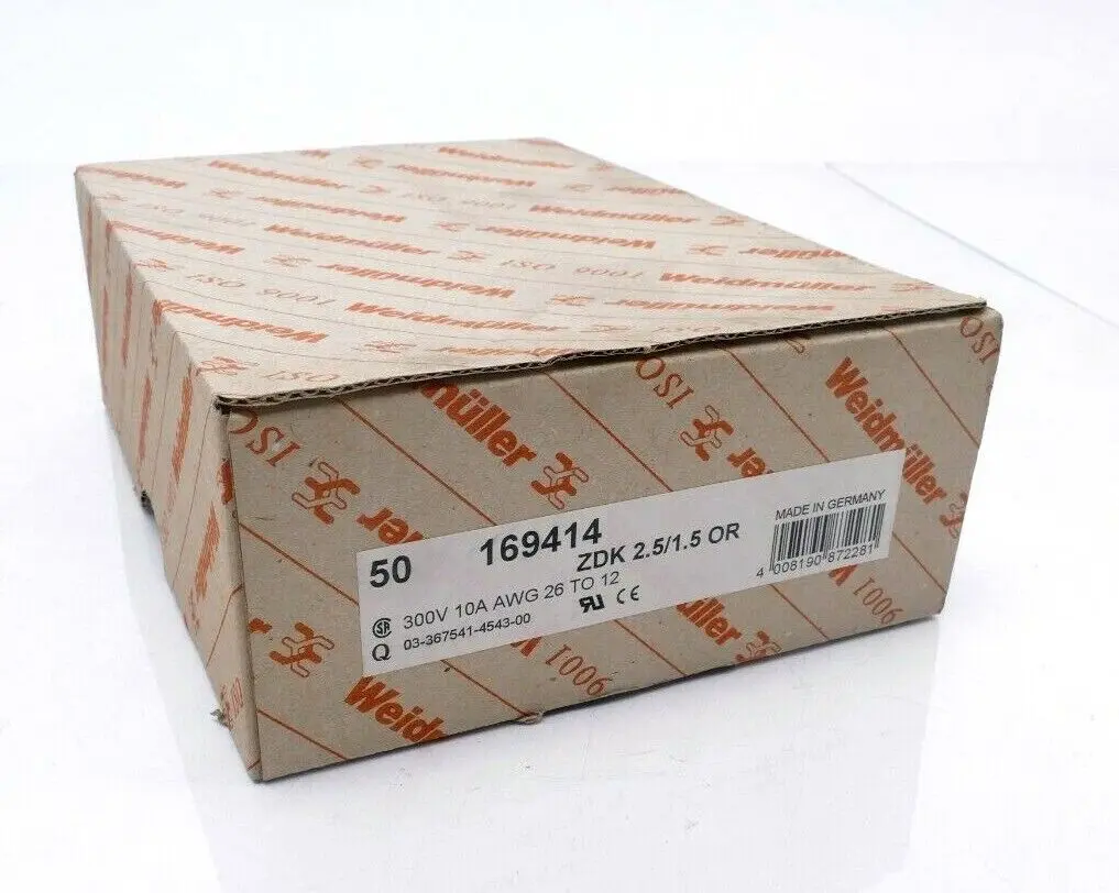 Produktfoto 1 von 50x Weidmüller Mehrstock-Reihenklemme ZDK 2.5/1.5 OR | 1694140000