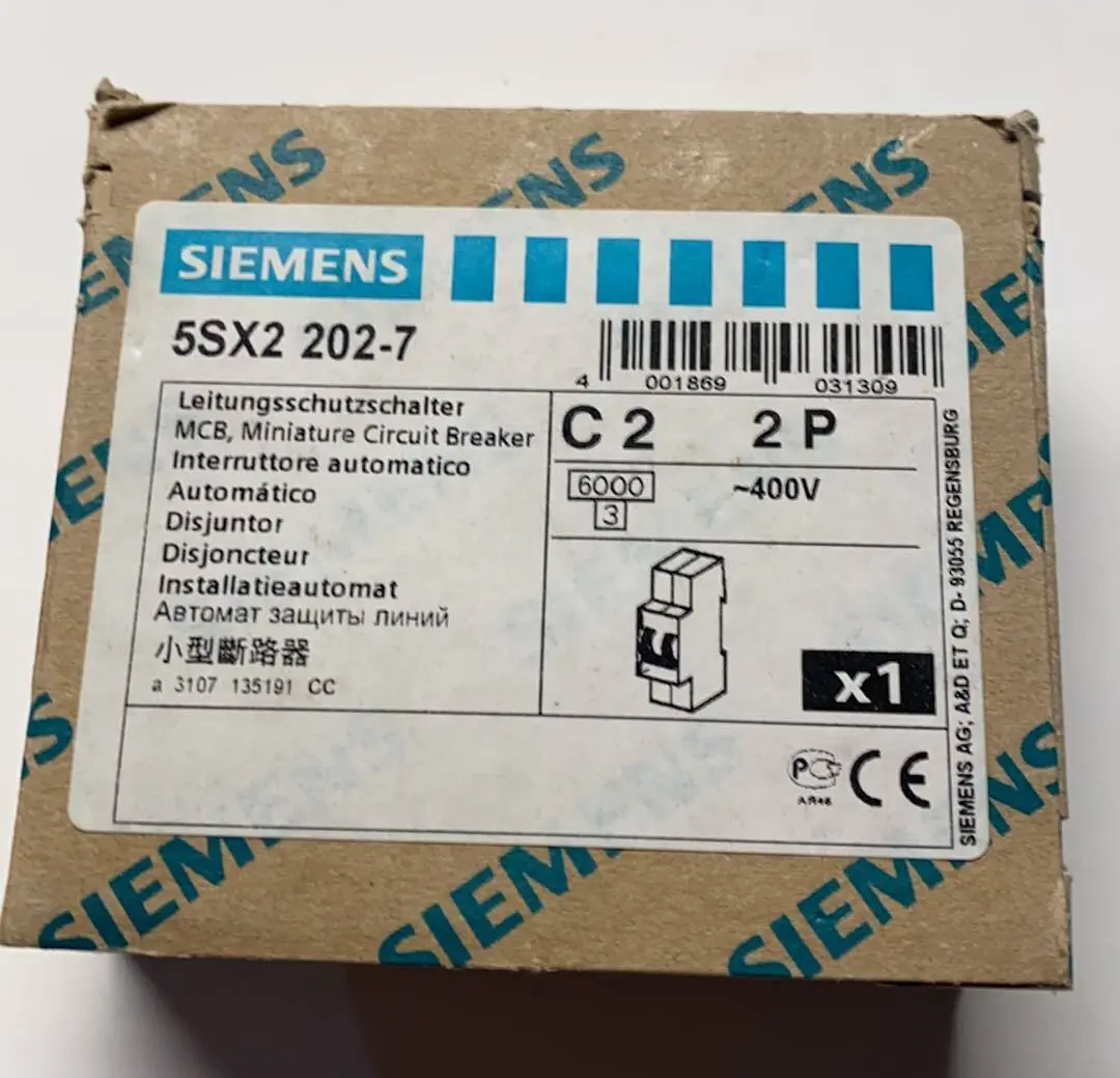 Produktfoto 1 von Siemens MCB Leitungsschutzschalter Schutzschalter 5SX2 202-7 | C2 | 5SX2202-7