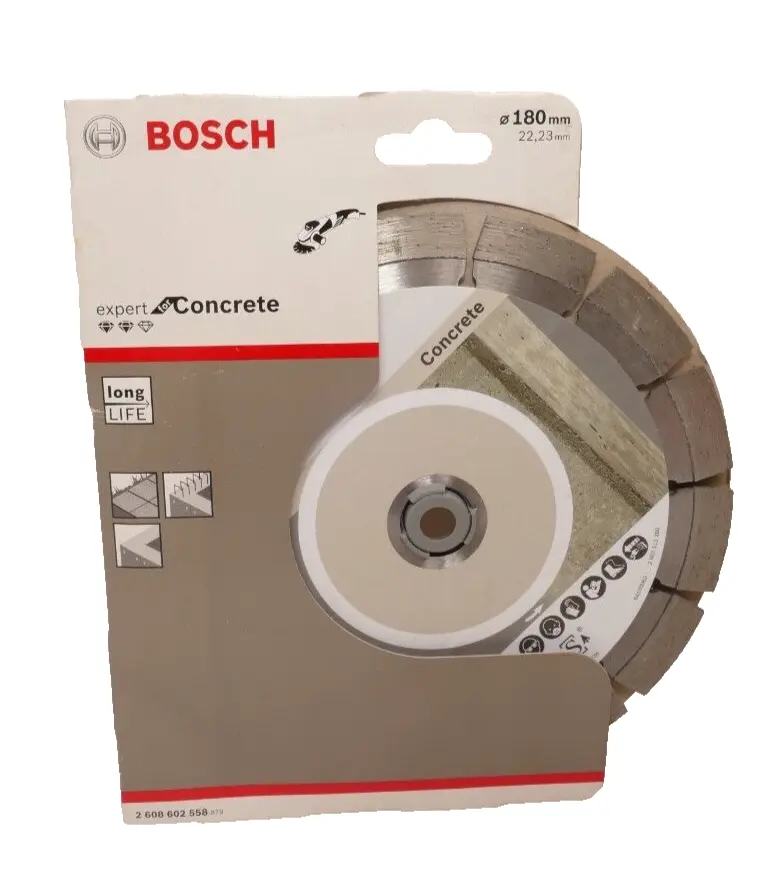 Produktfoto 1 von Bosch Diamant-Trennscheibe expert for concrete | Ø 180x22,23 mm | 2608602558