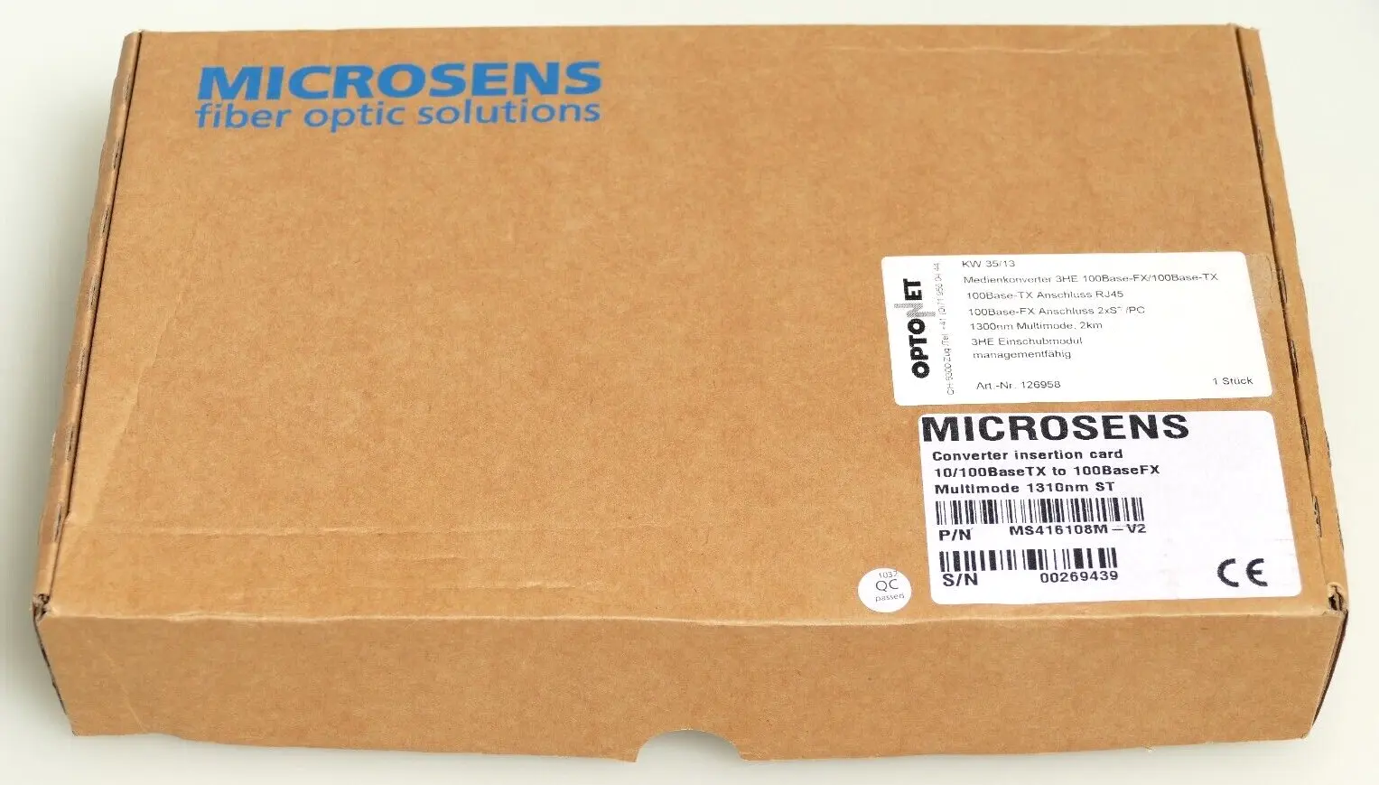 Produktfoto 1 von Microsens MS416108M-V2 Converter Insertion card 10/100BaseTX to 100BaseFX