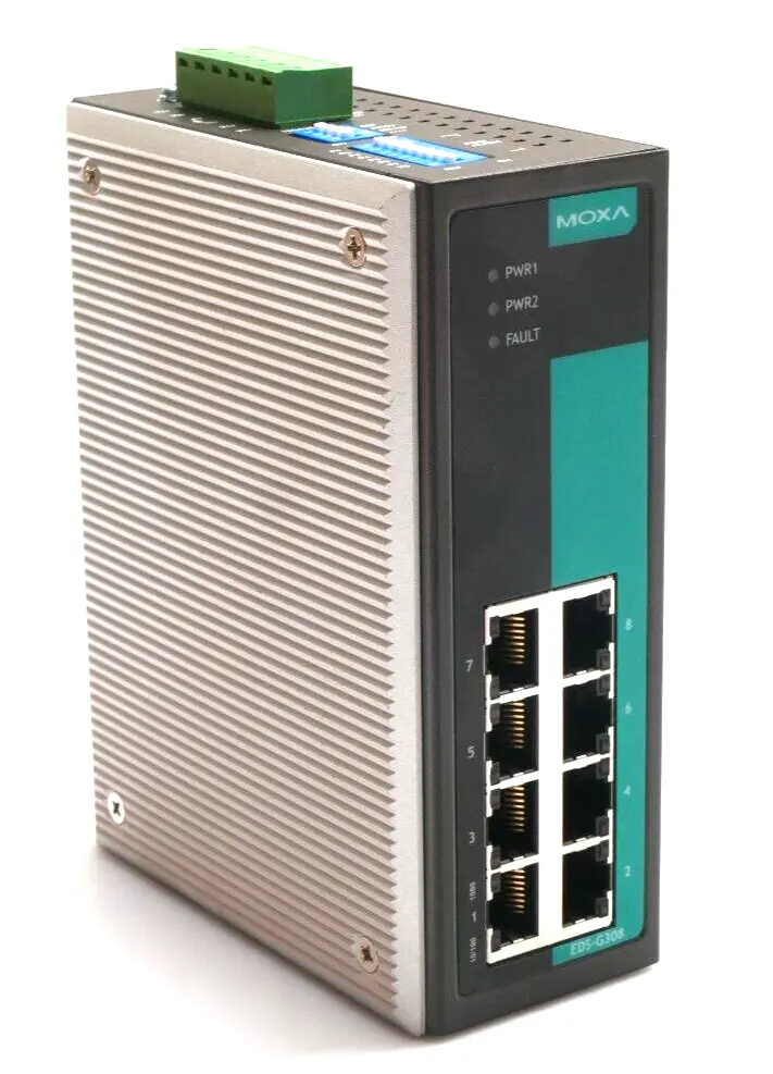 Produktfoto 1 von Moxa 8G-port full Unmanaged Gigabit Ethernet-Switch | Rev. 1.4.1 | EDS-G308
