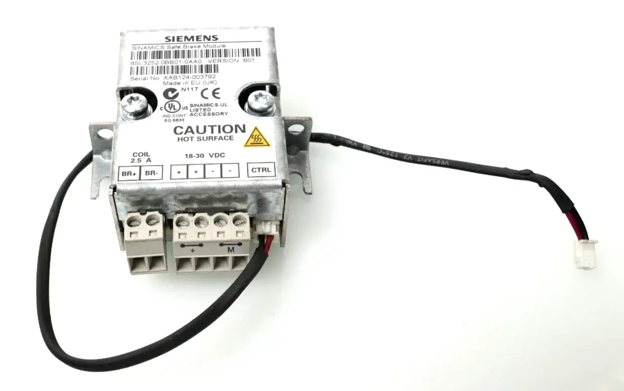 Produktfoto 1 von Siemens SINAMICS Bremsrelais 6SL3 252-0BB01-0AA0 | V: B01 | 6SL3252-0BB01-0AA0