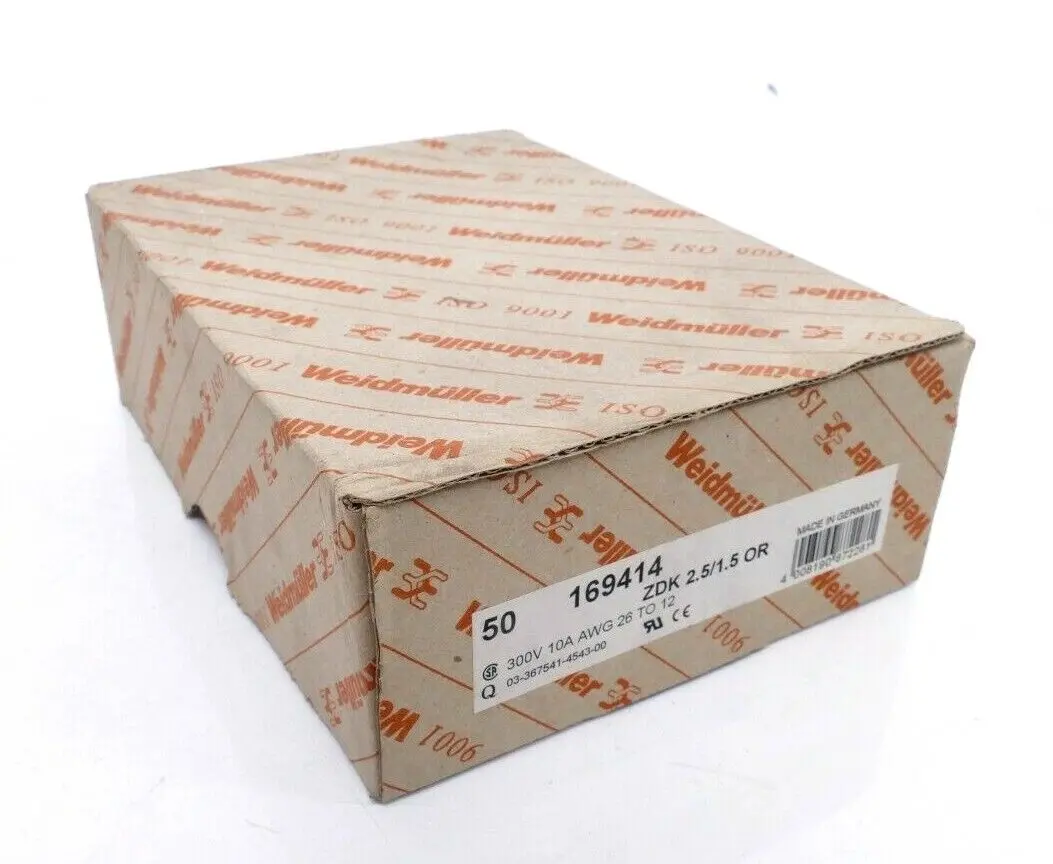 Produktfoto 1 von 50x Weidmüller Mehrstock-Reihenklemme ZDK 2.5/1.5 OR | 1694140000