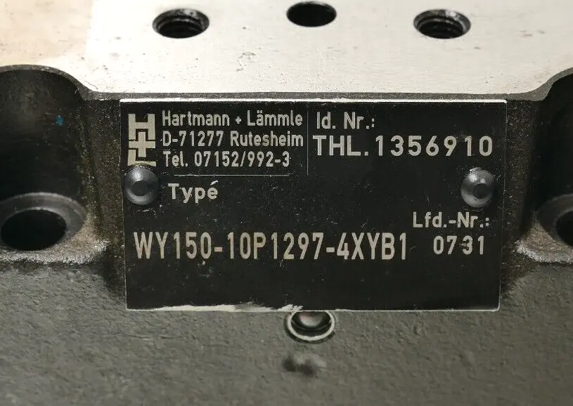 Hartmann+Lämmle Ventil WY150-10P1297-4XYB1