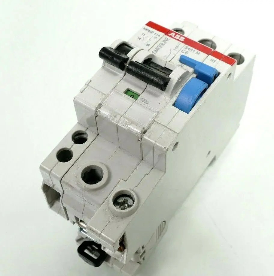 Produktfoto 1 von ABB SMISSLINE S451 M-C6 Leitungsschutzschalter + HK450 11L + NT | S451M-C6