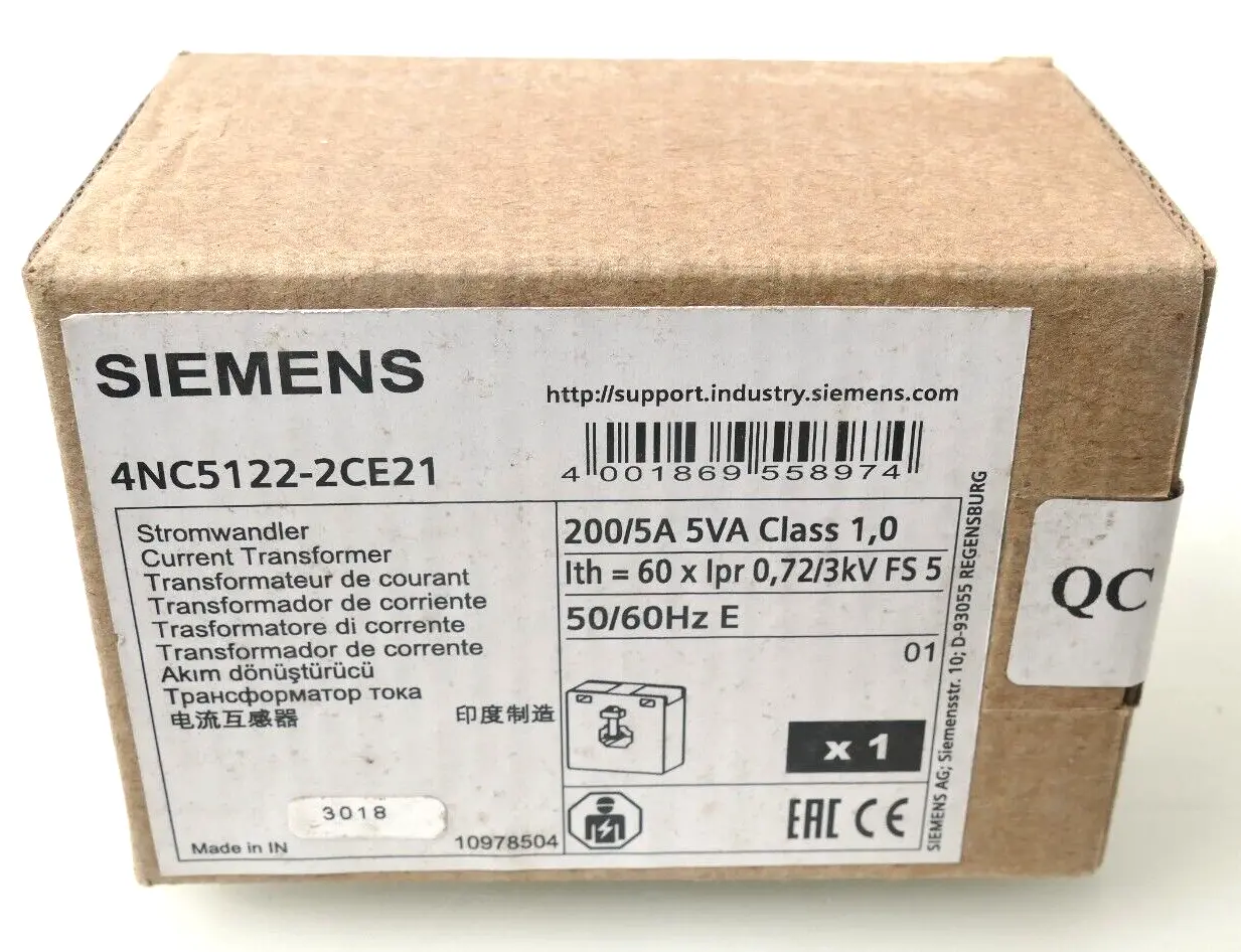 Produktfoto 1 von Siemens Stromwandler 4NC5 122-2CE21 | FS:05 | 4NC5122-2CE21