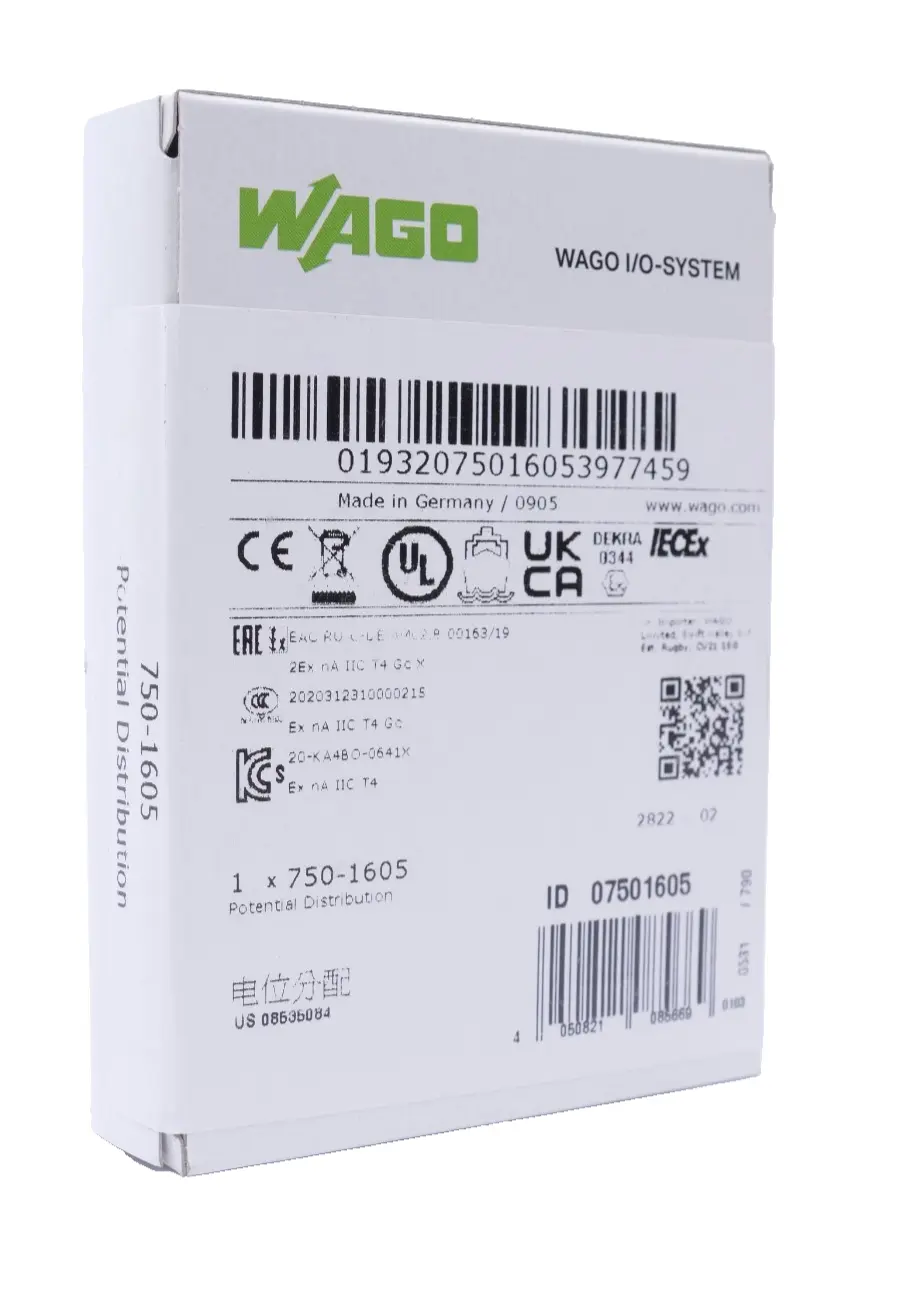 Produktfoto 1 von Wago I/O-System Potentialvervielfältigung 07501605 | 750-1605