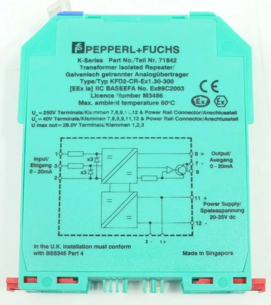 Produktfoto 1 von Pepperl+Fuchs Galvanisch getrennter Analogüberträger KFD2-CR-Ex1.30-300 | 71842