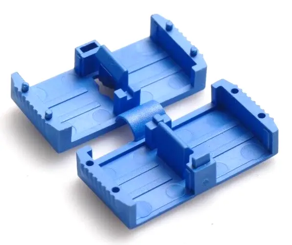 Produktfoto 1 von 10x Telegärtner Duplex-Klammer SC-Stecker blau | B00042A0103