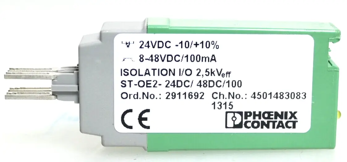 Produktfoto 1 von Phoenix Contact Solid-State-Relais 29 11 69 2 | ST-OE2-24DC/48DC/100 | 2911692