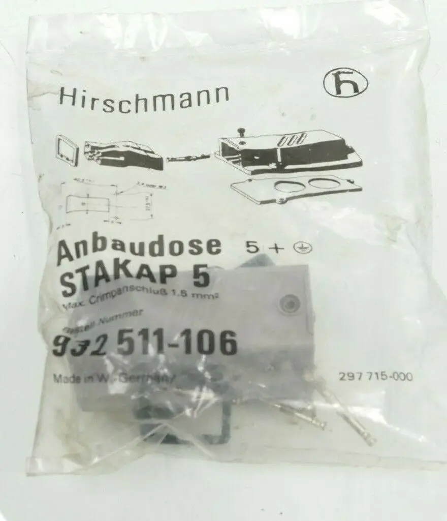 Produktfoto 1 von Hirschmann Anbaudose STAKAP 5 | 932 511-106