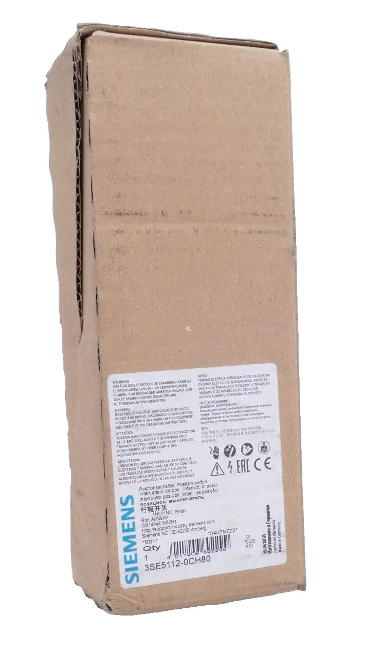 Produktfoto 1 von Siemens Positionsschalter 3SE5 112-0CH80 | E:01 | 3SE5112-0CH80