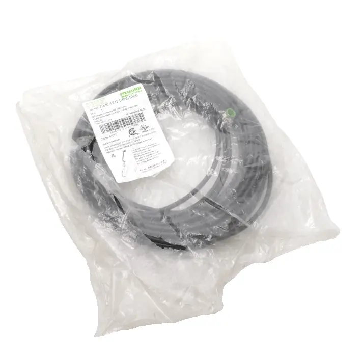 Produktfoto 1 von Murr Elektronik M12 St. 90° A-kod. freies Ltg-ende 10m | 7000-12121-6351000