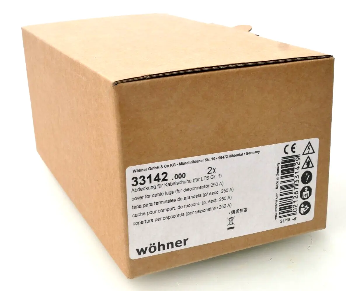 Produktfoto 1 von 2x Wöhner Abdeckung für Kabelschuhe | 33142.000